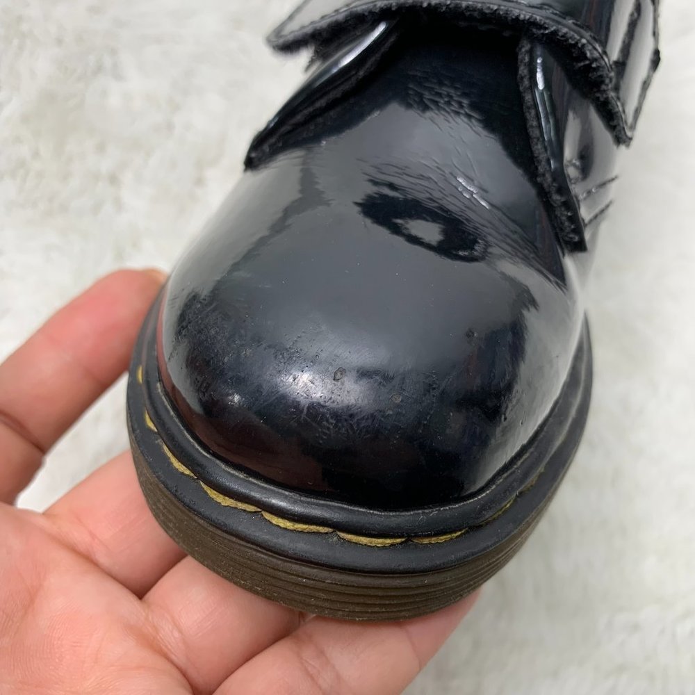 Dr Martens KAMRON T Kid's Black Patent Leather Shoes Size US 9/ EURO 26 - Picture 9 of 16